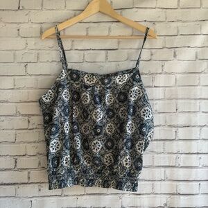 Women's‎ Navy Bandana Patterned Top